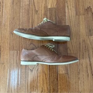 Brown Leather Oxford Shoes